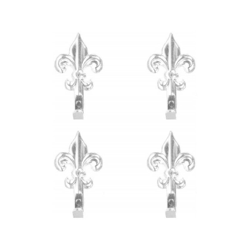 15Pz Ganci Appendi Argento 3Cm Appendino Per Quadri Giglio Fiorentino Con Chiodi en oferta