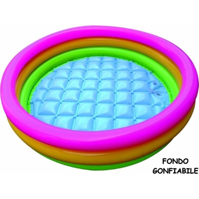 Piscina 3 Anelli Cm.61 Fondo Gonf.