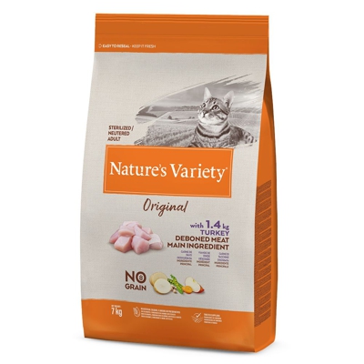 Nature's Variety Original No Grain Sterlised Tacchino Crocchette per gatti - 7 kg