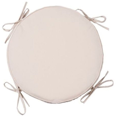 A.c. - Cuscino ecru' o grigio perla tondo box cm 40x5h