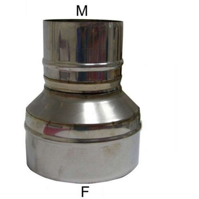Adattatore Inox Mp 8M-Dp 8/13 doppia parete - Maral