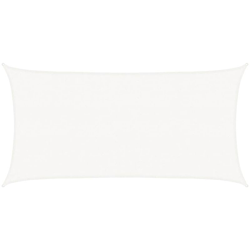 vidaXL Vela Parasole 160 g/m² Bianca 2,5x4,5 m in HDPE - Bianco características