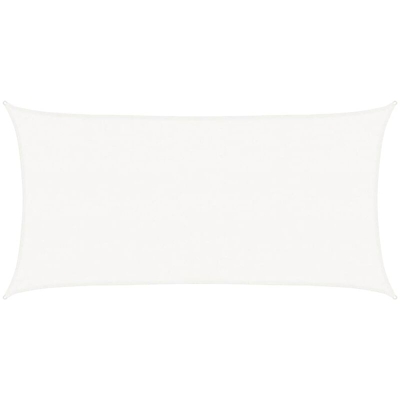 vidaXL Vela Parasole 160 g/m² Bianca 2,5x4,5 m in HDPE - Bianco