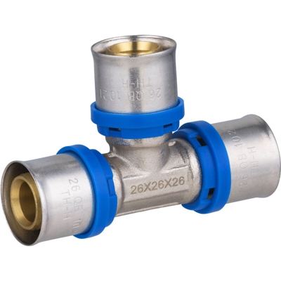 Multistrato a pressare raccordo a T multiprofilo uguale Ø26 - Noyon&thiebault