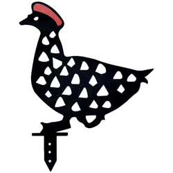 Acrilico Pastorale Duck Insert Card Chicken Yard Art Garden Imitation Animal Ornaments,Stile Black Duck-F precio