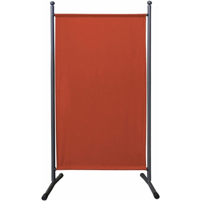 Paravento da Giardino 180 x 78 cm Divisorio in Tessuto Protezione della Privacy Rosso-Arancio