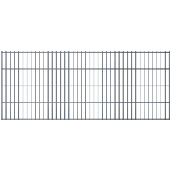 2D Pannelli Recinzione Giardino 2,008x0,83m 6 m (Totale) Grigio - Grigio - Youthup precio