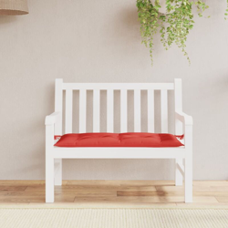 Cuscino per Panca da Giardino Rosso 100x50x7 cm in Tessuto - Rosso - Vidaxl precio