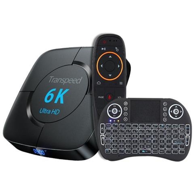 Android 10.0 Bluetooth Tv Box Assistente Vocale Google [ tastiera Vocale 64g / Presa Au]
