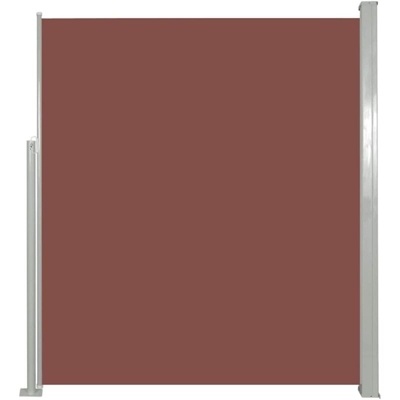Tenda da Sole Laterale Retrattile 120 x 300 cm Marrone - Marrone - Vidaxl