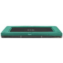 Etan - SOLO TRAMPOLINO Tappeto elastico interrato rettangolare 310x232cm - verde. Senza rete di sicurezza, versione sport, per adolescenti e adulti en oferta