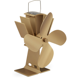 Ventola per Stufa Senza Elettricità, Silenzioso, Ventilatore per Camino & Forno, Accessorio, 4 Pale, Bronzo en oferta