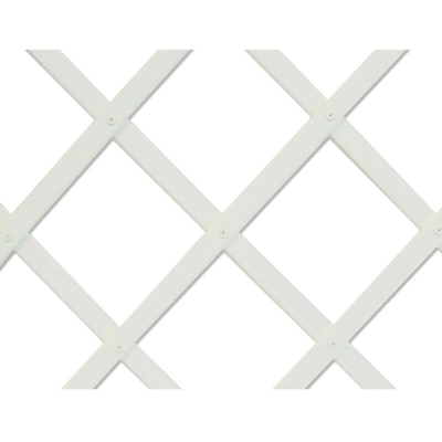 Traliccio in plastica trelliflex 0,5x1,5 m bianco 22x6 mm