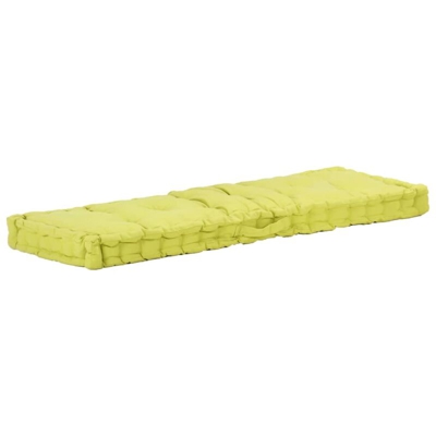 YOUTHUP Cuscino per Pallet e Pavimento in Cotone 120x40x7 cm Verde - Verde