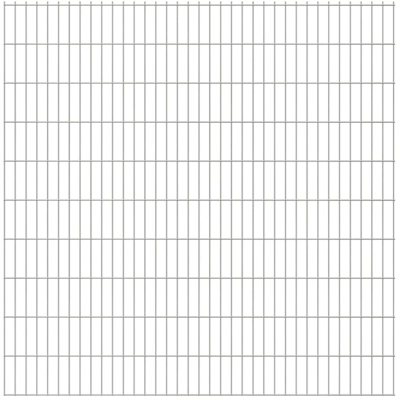 2D Pannelli di Recinzione 2,008x2,03 m 4 m (Totale) Argento - Argento - Youthup
