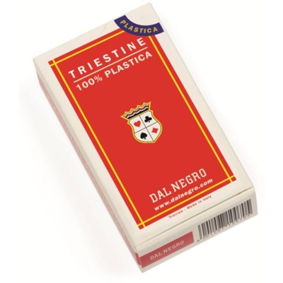 Lgvshopping - Mazzo di 40 Carte da Gioco Italiane Regionali Triestine in Plastica Da Tavolo