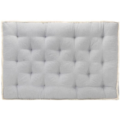 vidaXL Cuscino per Divano in Pallet Grigio 120x80x10 cm - Grigio