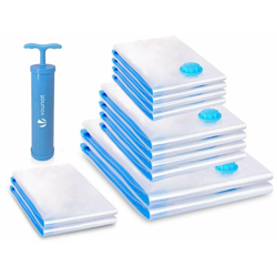Sacchetti Sottovuoto per Vestiti Salvaspazio Riutilizzabili, con Pompa, Set di 12 - Vounot precio
