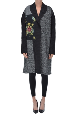 Patckwork fabric coat