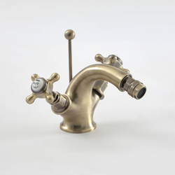 Hudson Reed Elizabeth Rubinetto Miscelatore Monoforo per Bidet con Design a Croce - Colore Oro Spazzolato - 114 x Ø60 x 125mm precio
