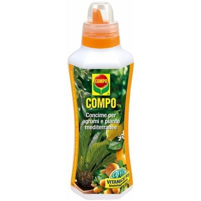 Concime liquido per agrumi e piante mediterranee fertilizzante per Limoni e Cycas 1 lt