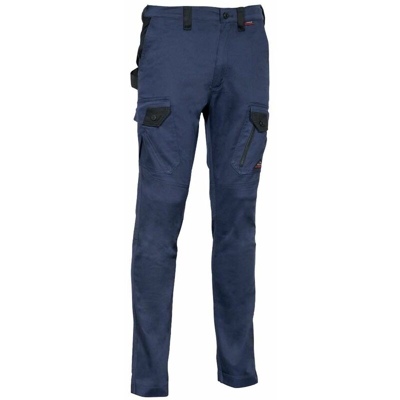 Pantalone in Cotone con Mutitasca 245 grammi al m2 Colore Blu Taglia 54