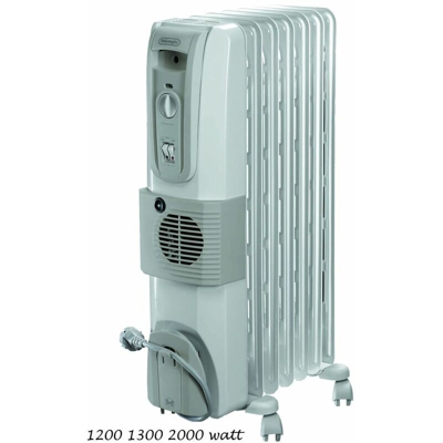 Termosifone Elettrico a Olio Ventilata 7 Elementi DeLonghi Radiatore Stufa Bagno