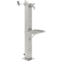 Fontanella a Colonna in Acciaio Inossidabile Quadrata 95 cm - Argento - Youthup características