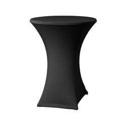 Tavolino Alto Pieghevole 80x80x110cm per eventi con fodera elasticizzata nero características