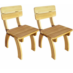 Sedie da Giardino 2 pz in Legno di Pino Impregnato en oferta