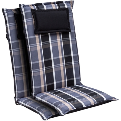 Elbe, Imbottitura, Schienale Alto, Sedia da Giardino, Dralon, 50x120x8cm