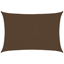 Vela Parasole 160 g/m² Marrone 2,5x4 m in HDPE - Marrone - Vidaxl en oferta