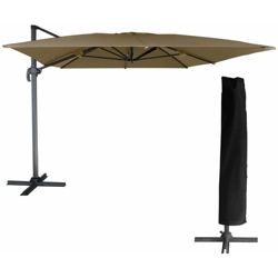 Beneffito - OAHU - Ombrellone a distanza - Rotary inclinabile e flip - immagazzinaggio della copertura - protezione dai raggi UV - Easy Open - MOLE / en oferta