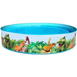Piscina Hinchable Infantil Bestway Redonda Paredes PVC Dinosaurios 244x46 cm - 55001 en oferta