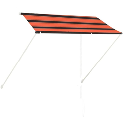 Tenda da Sole Retrattile Arancione e Marrone 250x150 cm - Multicolore - Vidaxl precio