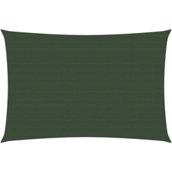 Vela Parasole 160 g/m2 Verde Scuro 3x4 m in HDPE - Verde - Youthup en oferta