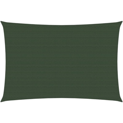 Vela Parasole 160 g/m2 Verde Scuro 3x4 m in HDPE - Verde - Youthup