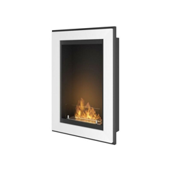 Ipp - Biocamino Rame55 Con Vetro Protettivo 55Cm X 79Cm Di Altezza, Colore Bianco/Nero precio