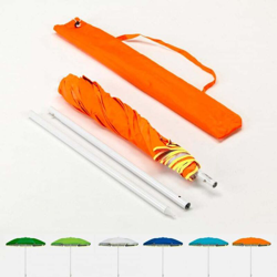 Ombrellone mare portatile molto leggero spiaggia tascabile 180 cm Pocket | Arancione precio