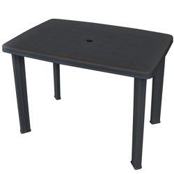 Asupermall - Tavolo da Giardino Antracite 101x68x72 cm in Plastica precio