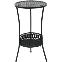 Asupermall - Tavolo da Bistrot Nero 40x70 cm in Metallo precio