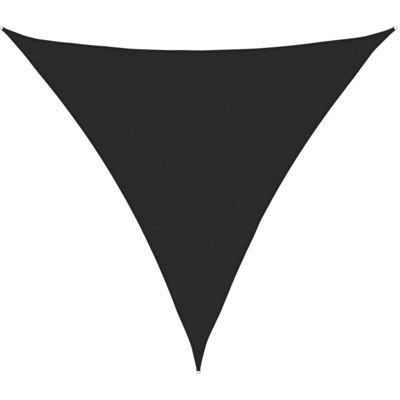 vidaXL Vela Parasole 160 g/m² Nera 6x6x6 m in HDPE - Nero