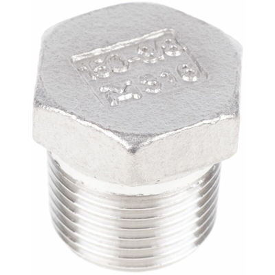 Raccordo filettato in acciaio inox RS PRO, connessione R 3/8" maschio