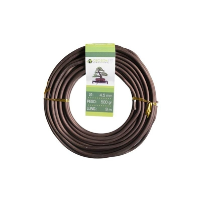 Filo di alluminio ramato (alluminio-ramato) Geotools 4,5 mm per bonsai, 500 gr, 9 m