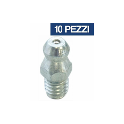 Ama - Ingrassatore Diritto O Con Beccuccio Esagonale Testa Tonda Idraulico Pz 10 19257V Diritto M 8X1 (19250) en oferta