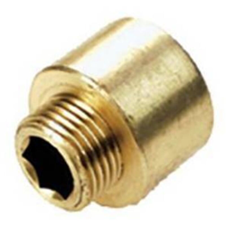 RIDUZIONE FM IN OTTONE GIALLO PESANTE 1/2 x 1/4 - IBP en oferta