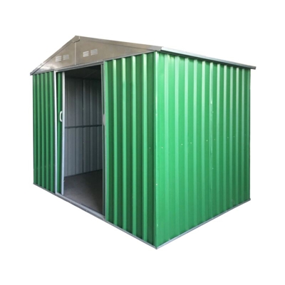 casetta in lamiera zincata 'xl' con porte scorrevoli - l267 x p300 x h194.