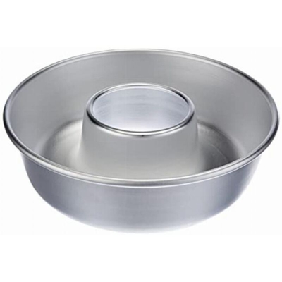 Stampo Torta Alluminio Liscio con Foro 26cm - Agnelli