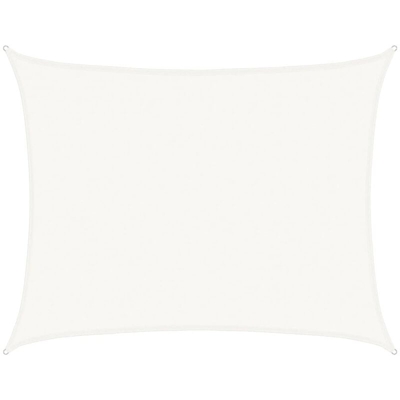 vidaXL Vela Parasole 160 g/m² Bianca 6x7 m in HDPE - Bianco