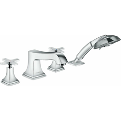 Metropol Classic Cerchio per vasca a 4 fori, maniglia a croce, combinazione di sicurezza, sporgenza 245 mm 31449000 - 31449000 - Hansgrohe en oferta